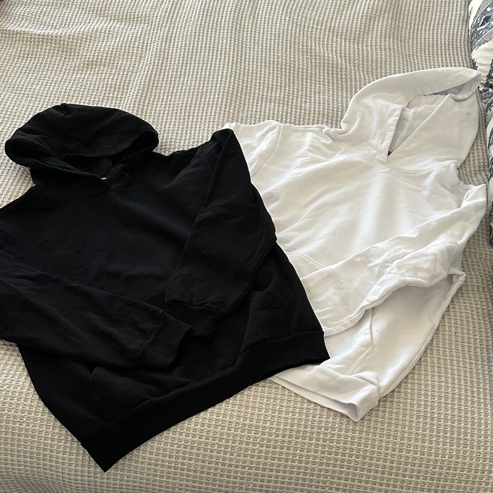 Black and White Hoodies